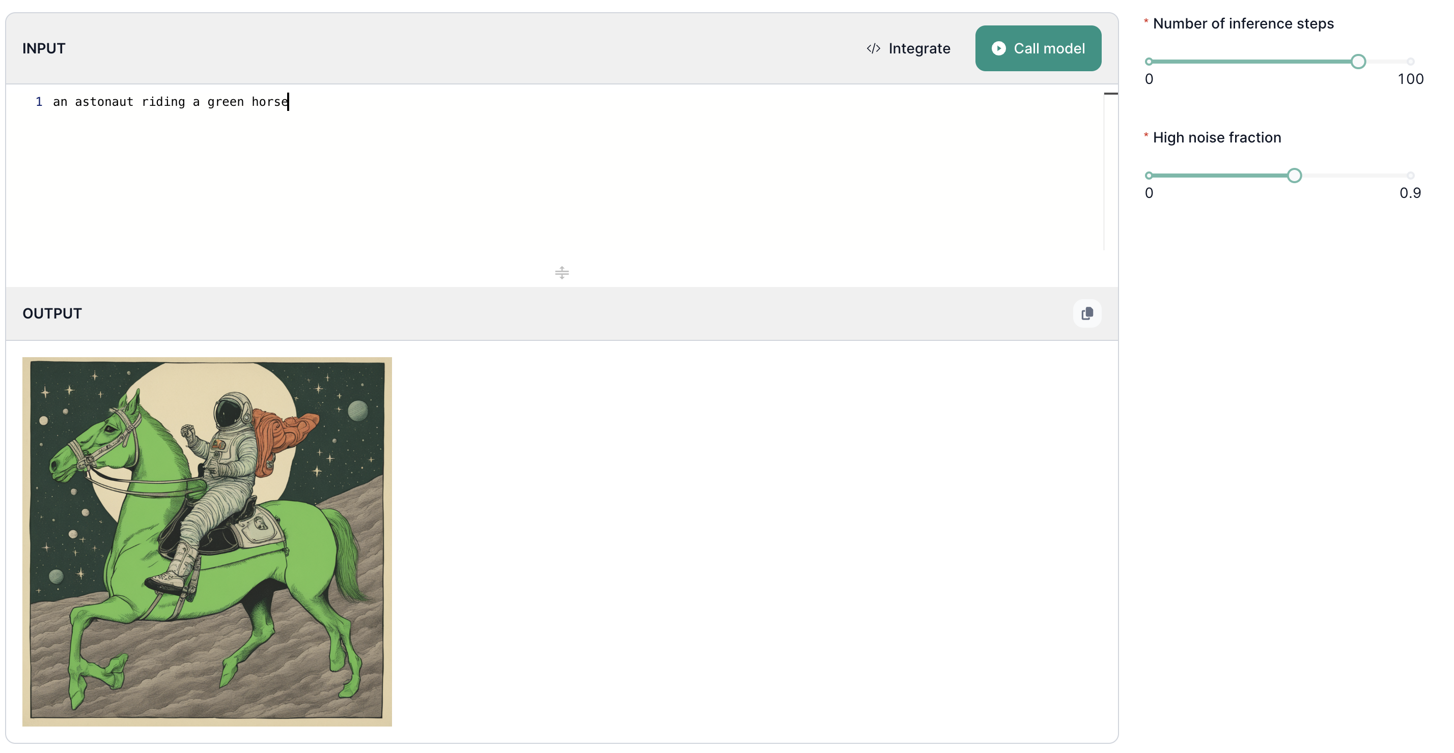 Text to Image UI
