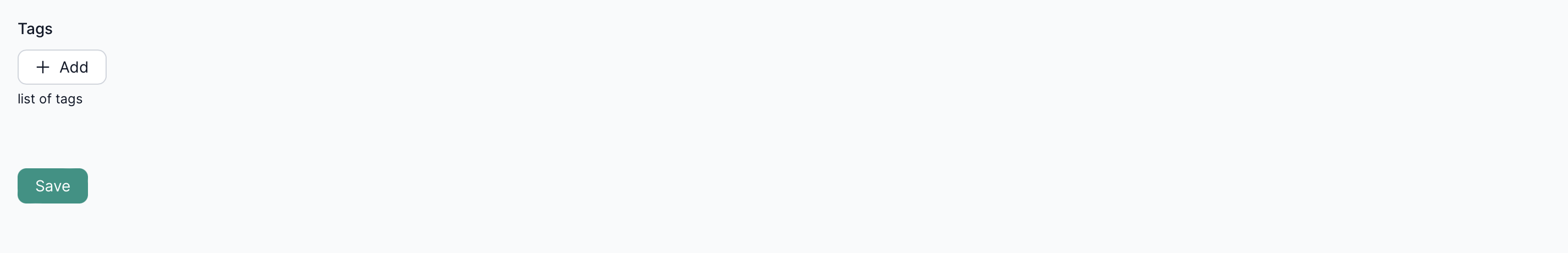 Run Settings - Extra Tags