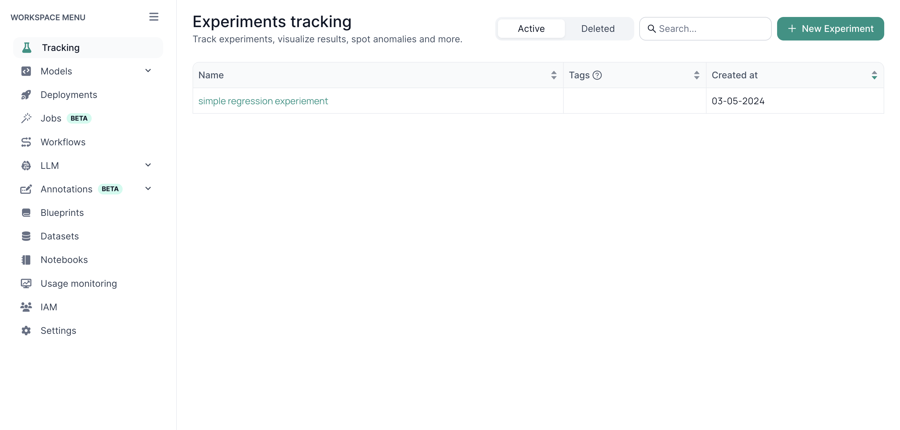 Workspace Sidebar